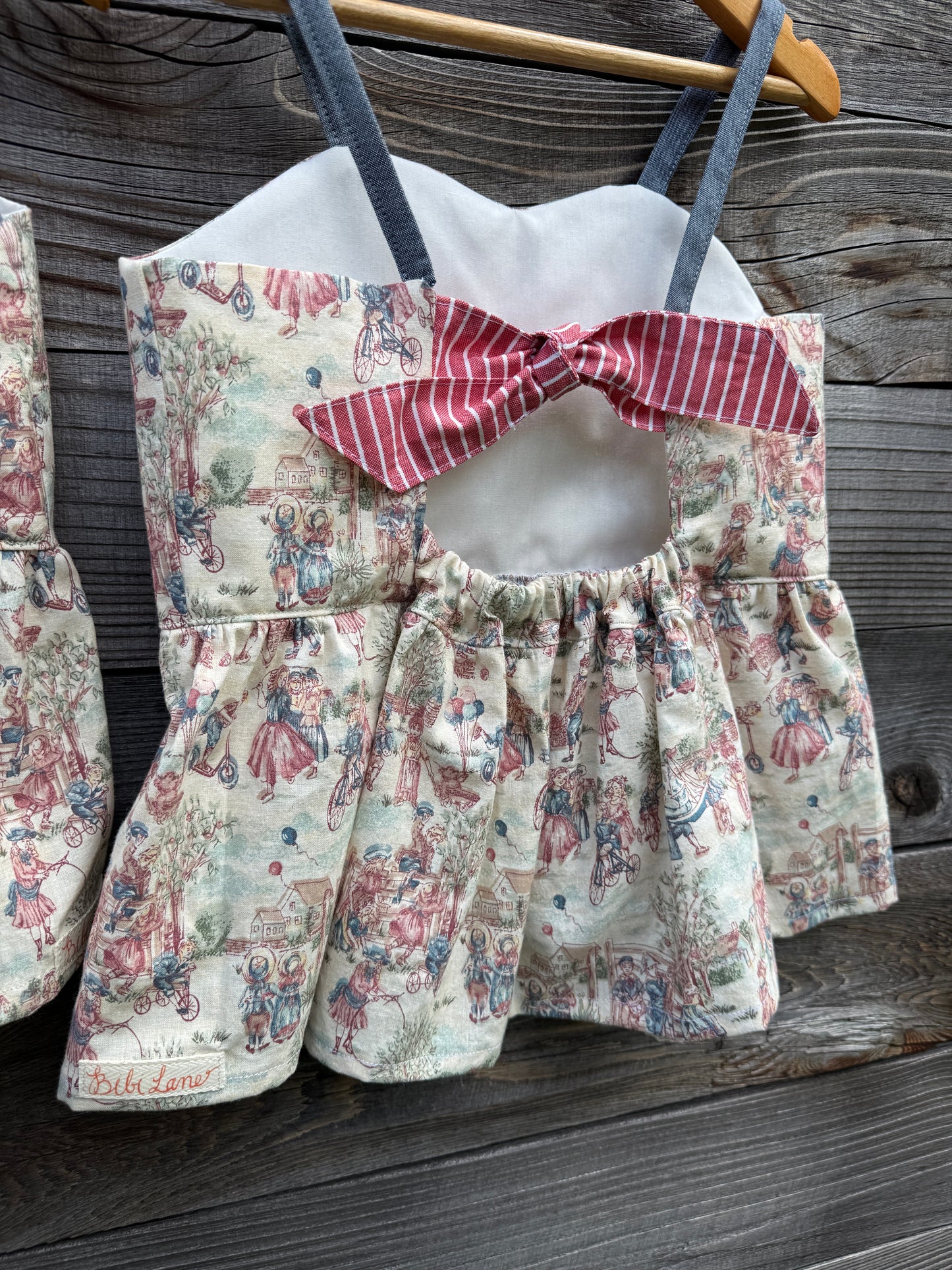 Patriotic Tie back Tunic Top, girls size 7